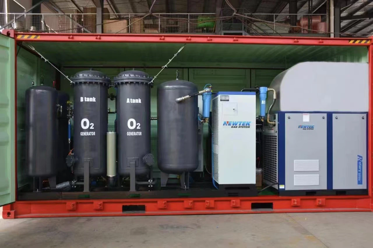Containerized movable oxygen plant for hospital Containerized movable oxygen plant for hospital